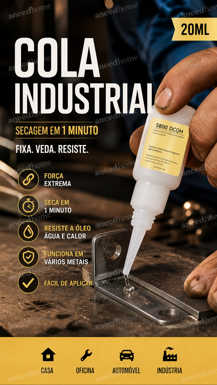 🛠️ 50% DE DESCONTO – Adesivo de Solda Multiuso de Secagem Rápida | Alta resistência para metal, plástico & madeira, sem ferramentas ✨