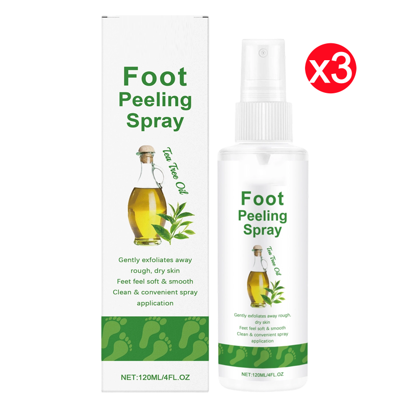𦶠50% DE DESCONTO ā Spray de Pedicure com Ćleo de Melaleuca | Esfolia suavemente, pĆ©s macios & ação refrescante