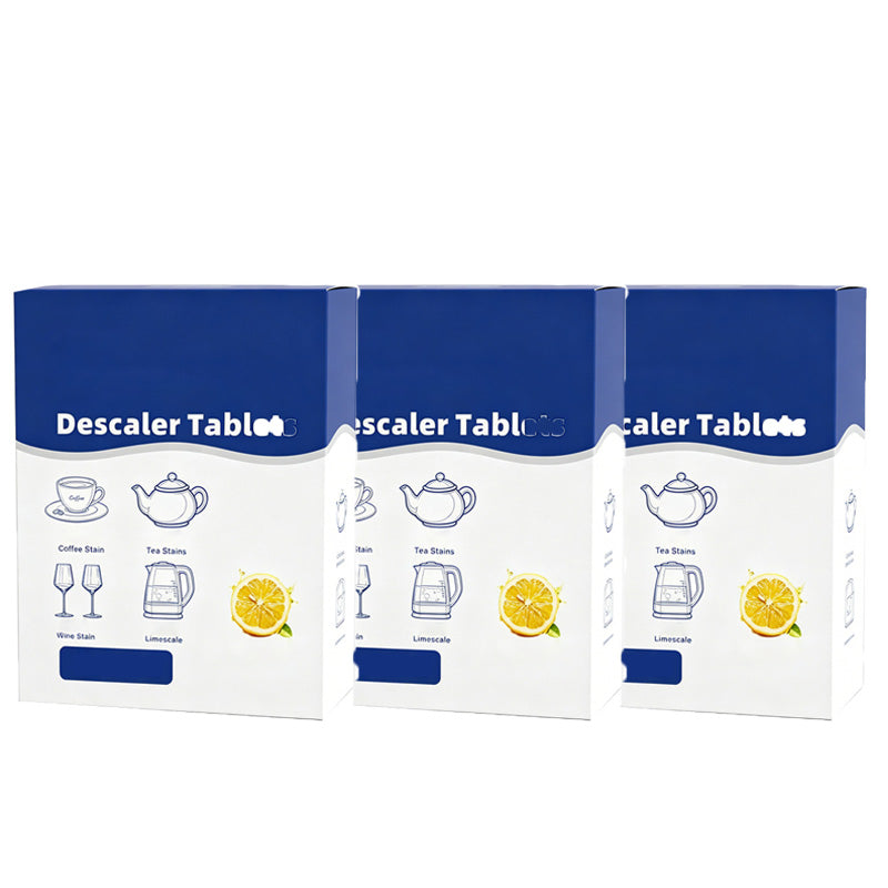 🧼 50% DE DESCONTO – Pastilhas Efervescentes Anti-Calcário | Remove resíduos, ação profunda & multiuso
