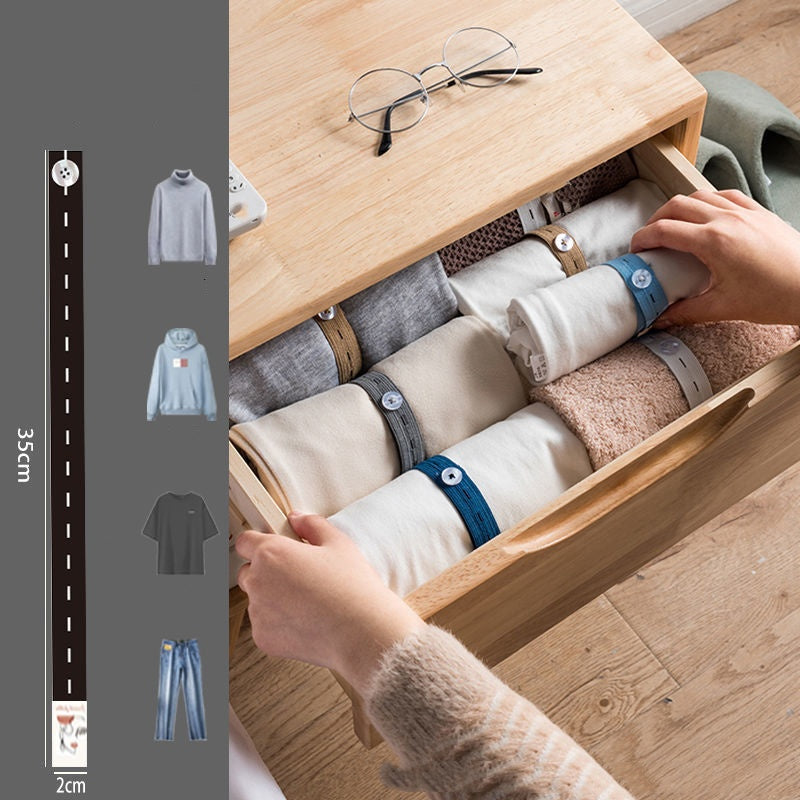 🧺 50% DE DESCONTO – Elásticos Ajustáveis para Organizar Roupas | Mantém tudo no lugar, prático & versátil