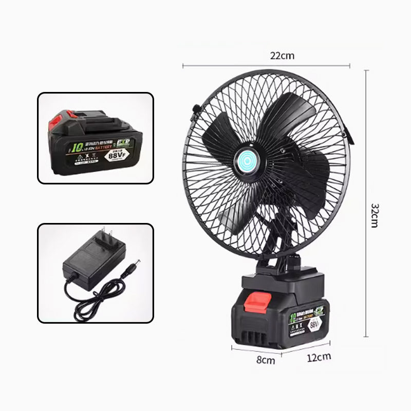 🌀 50% DE DESCONTO – Ventilador de Camping Sem Fio Portátil | Recarregável, leve & ideal para exteriores