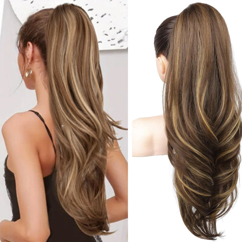 💇♀️ 50% DE DESCONTO – Peruca de Rabo de Cavalo Alto Multicamadas | Nova coleção, volume natural & fácil de usar 🎀
