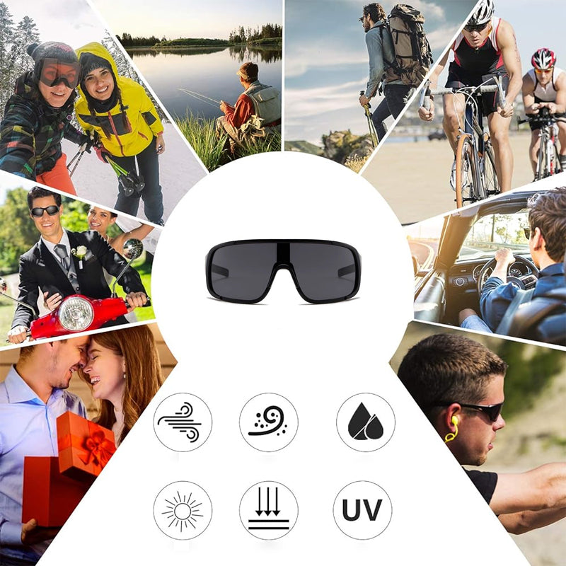 Gafas de Ciclismo a Prueba de Viento de Gran Montura