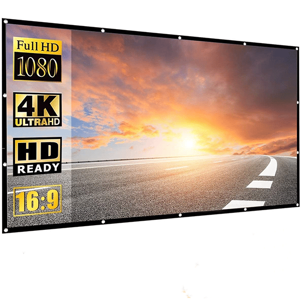 🎬 50% DE DESCONTO – Tela Gigante Portátil para Cinema ao Ar Livre | Leve, fácil montagem & imagem nítida 🌟📺