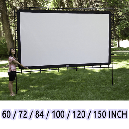 🎬 50% DE DESCONTO – Tela Gigante Portátil para Cinema ao Ar Livre | Leve, fácil montagem & imagem nítida 🌟📺