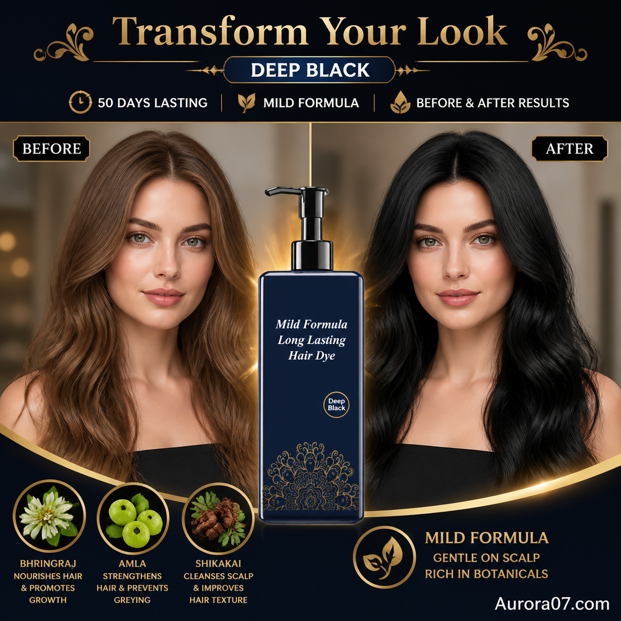 💞BUY 2 GET 1 FREE💞🌿Plant-Based Hair Coloring Cream - Mild Formula Long Lasting