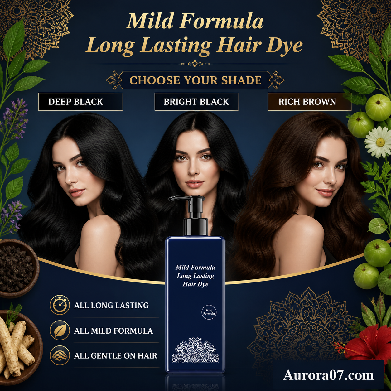 💞BUY 2 GET 1 FREE💞🌿Plant-Based Hair Coloring Cream - Mild Formula Long Lasting