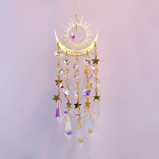 ✨Kristall-Sonnenfänger, Innen- und Außendekoration für Fenster, Schlafzimmer, Innenhof, Garten ☪️