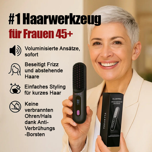 ✨Letzter Tag Sonderpreis €29.99!!💥Kabelloser Keramik-Heiz-Haarglättungskamm💇‍♀️