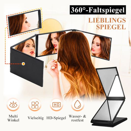 💥360° klappbarer Spiegel zum Selbstschneiden und Schminken –  Rückansicht verfügbar
