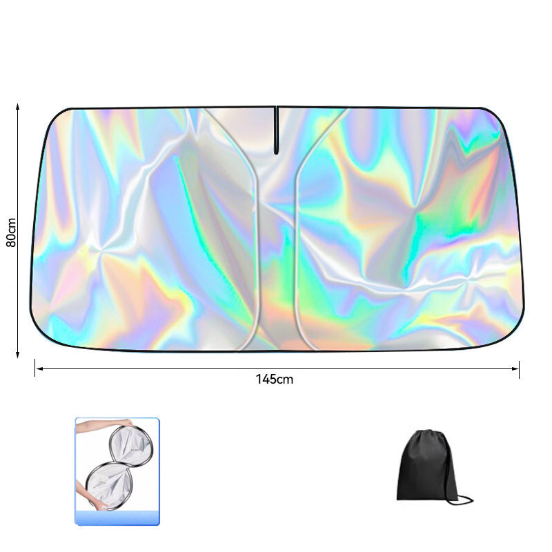 Protetor Solar Universal Dobrável para Parabrisa de Carro