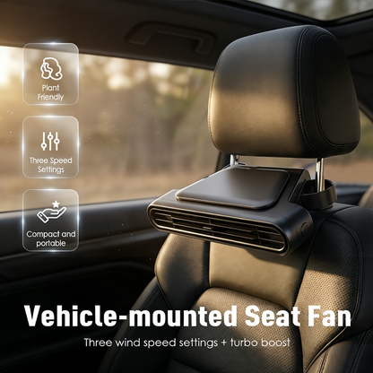 🌬️ 50% DE DESCONTO – Ventilador para Banco de Carro Recarregável | 3 velocidades, bateria 3000mAh & prático
