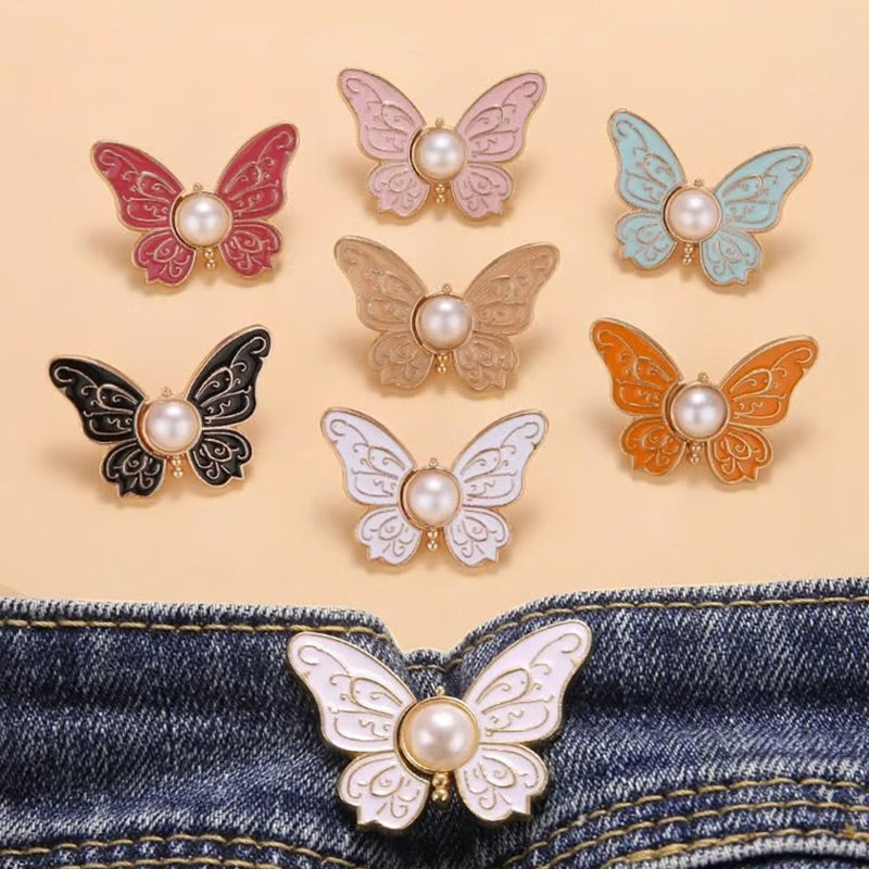 🦋 50% DE DESCONTO – Fivela Ajustável de Cintura Borboleta | Compre 1 Leve 9 Grátis, prática & versátil