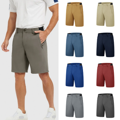 Herren schnelltrocknende, lässige Stretch-Shorts für Arbeit und Golf