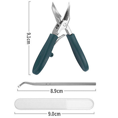 ✂️ 50% DE DESCONTO – Conjunto de 3 Corta-unhas Ângulo Bico de Águia | Corte preciso, lâmina afiada & durável