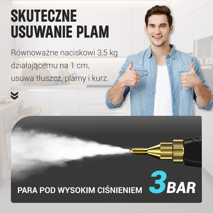 🔥 Gorąca wyprzedaż 50% RABATU 🔥 Ręczny odkurzacz parowy o mocy 2500 W, przeznaczony do czyszczenia w wysokich temperaturach