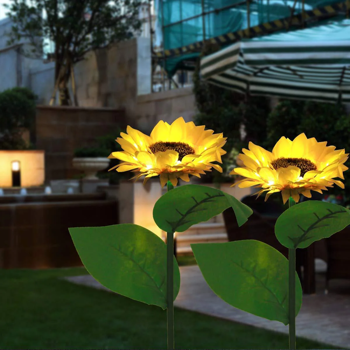 🌻PROMOÇÃO RELÂMPAGO COM 50% DE DESCONTO! Luzes solares em forma de girassol – Decoração luminosa para o jardim ✨🌿【Apresse-se】
