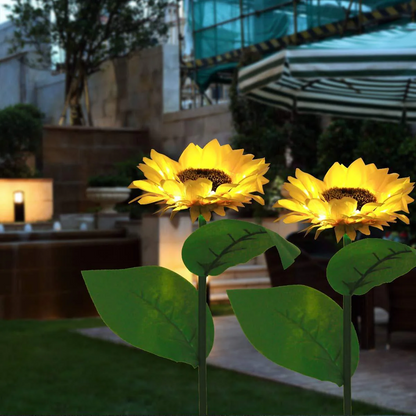 🌻PROMOÇÃO RELÂMPAGO COM 50% DE DESCONTO! Luzes solares em forma de girassol – Decoração luminosa para o jardim ✨🌿【Apresse-se】