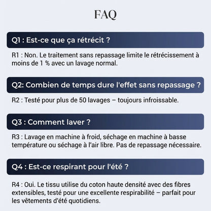 👔⚡60 % DE RÉDUCTION ! | Chemises pour hommes sans repassage – Pas de repassage, infroissables et confortables toute la journée !