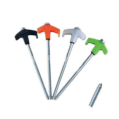 ⛺ 50% DE DESCONTO – Estacas Âncora de Rosca 8" para Barraca | Fixação firme, fácil instalação & resistente