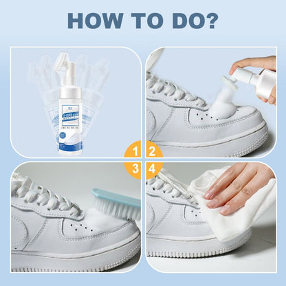 👟✨ 50% DE DESCONTO – Espuma Limpadora para Tênis Brancos | Clareamento Instantâneo – Remove Sujeira sem Esfregar 🧼💥