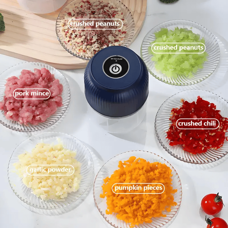 🏆ÚLTIMO DIA DE PROMOÇÃO: 8,99 €!!⚡Mais de 50 mil unidades vendidas! Quase esgotado💥Picador elétrico de alho, mini cortador portátil de legumes