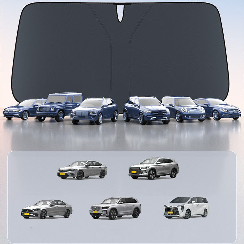 Protetor Solar Universal Dobrável para Parabrisa de Carro