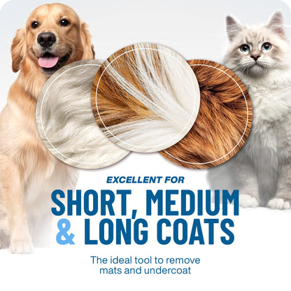 🐾 50% DE DESCONTO – Escova Profissional para Desembaraçar Cães e Gatos | Remove nós suavemente, cuida do pelo & fácil de usar