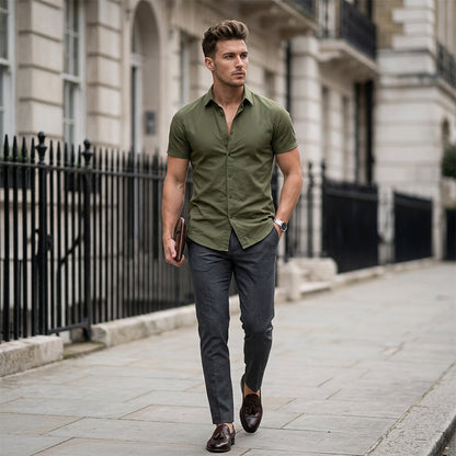 👔⚡60 % DE RÉDUCTION ! | Chemises pour hommes sans repassage – Pas de repassage, infroissables et confortables toute la journée !