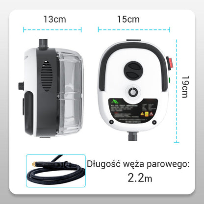 🔥 Gorąca wyprzedaż 50% RABATU 🔥 Ręczny odkurzacz parowy o mocy 2500 W, przeznaczony do czyszczenia w wysokich temperaturach