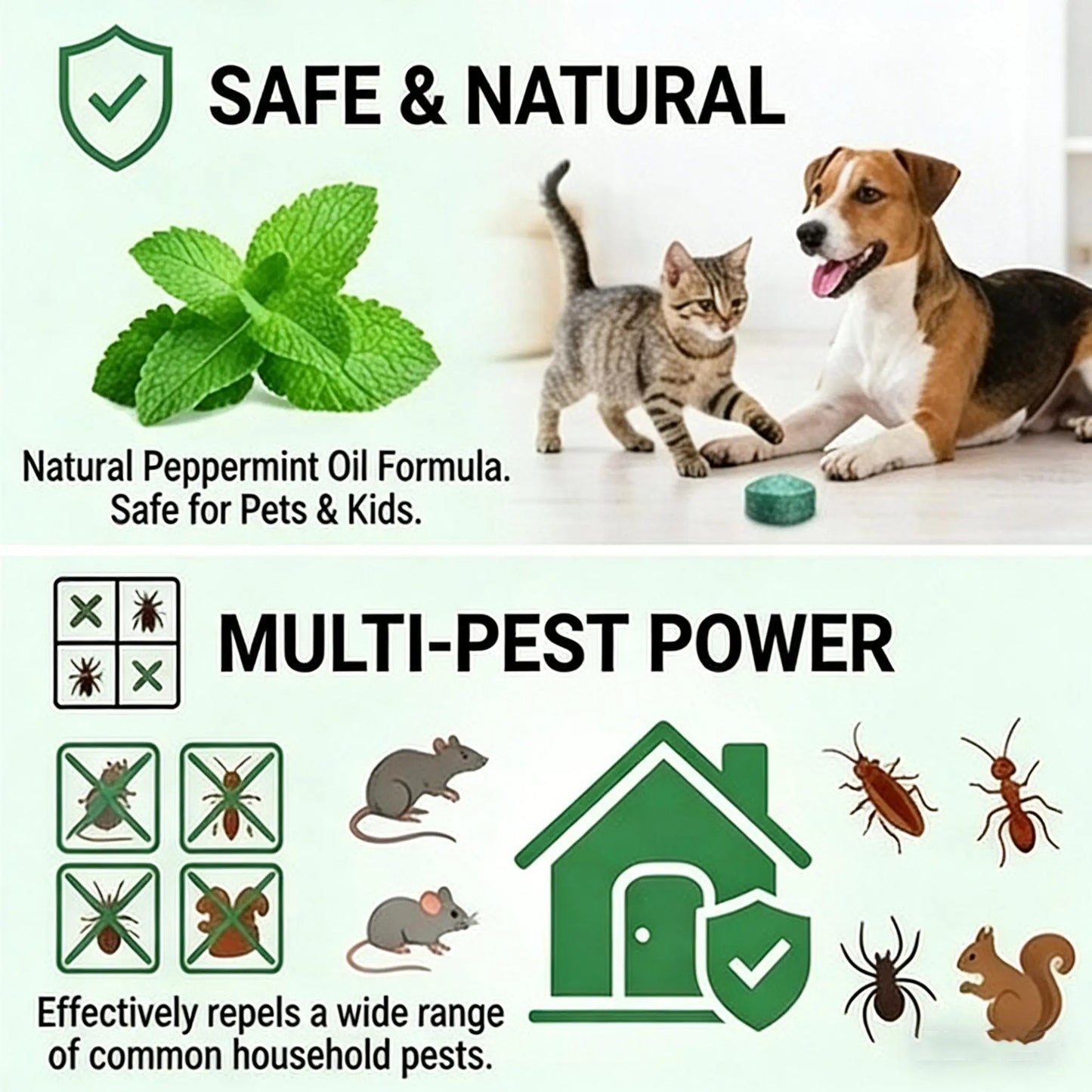 🛡️ 50% DE DESCONTO – Repelente Multiusos Contra Pragas | Seguro para pets, sem veneno & eficaz