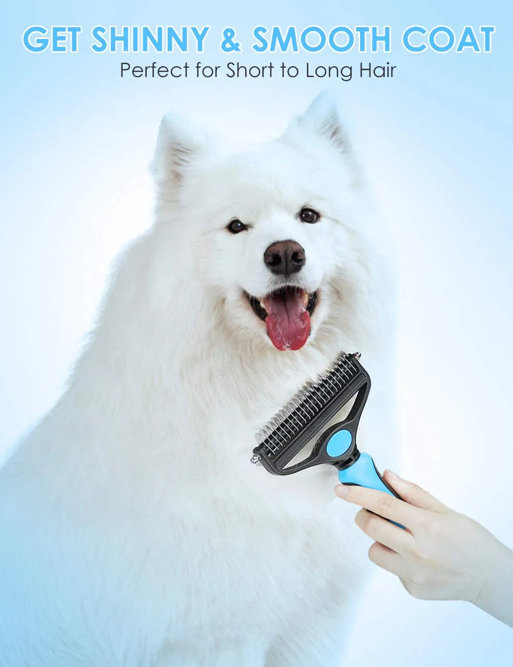 🐾 50% DE DESCONTO – Escova Profissional para Desembaraçar Cães e Gatos | Remove nós suavemente, cuida do pelo & fácil de usar