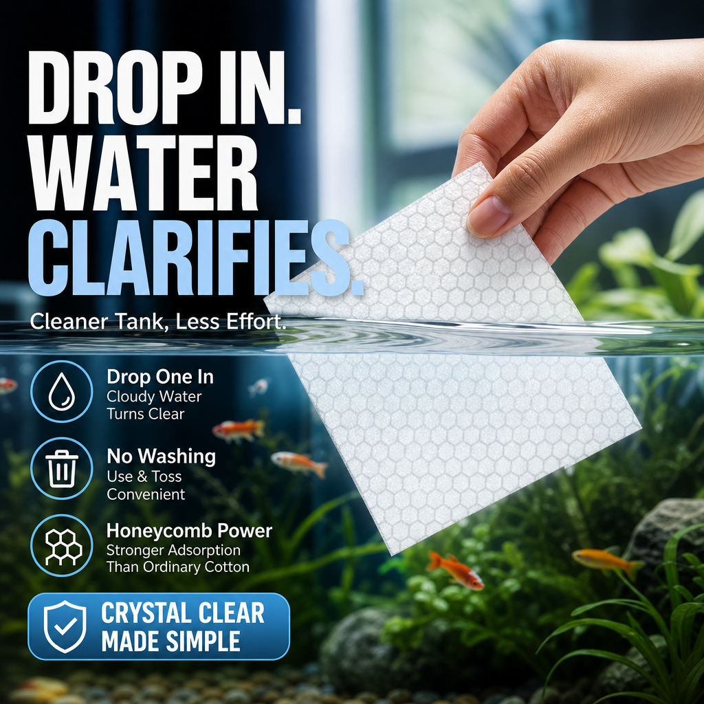 🐠 50% DE DESCONTO – Compre 1 Leve 1 Grátis ✨ Pastilhas Clarificantes para Aquário | Água cristalina em 24h, remove odores e impurezas, seguro para peixes e plantas 🌿🔮