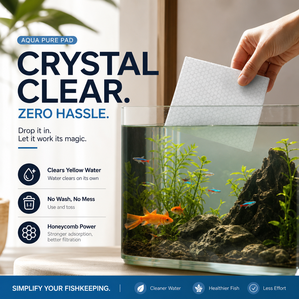 🐠 50% DE DESCONTO – Compre 1 Leve 1 Grátis ✨ Pastilhas Clarificantes para Aquário | Água cristalina em 24h, remove odores e impurezas, seguro para peixes e plantas 🌿🔮