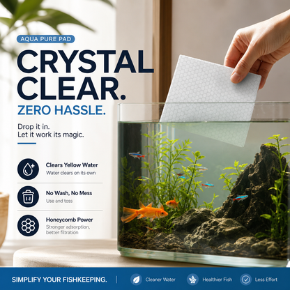 🐠 50% DE DESCONTO – Compre 1 Leve 1 Grátis ✨ Pastilhas Clarificantes para Aquário | Água cristalina em 24h, remove odores e impurezas, seguro para peixes e plantas 🌿🔮