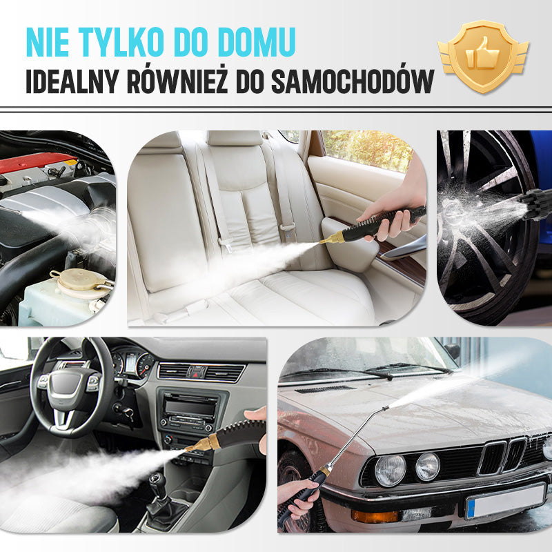 🔥 Gorąca wyprzedaż 50% RABATU 🔥 Ręczny odkurzacz parowy o mocy 2500 W, przeznaczony do czyszczenia w wysokich temperaturach