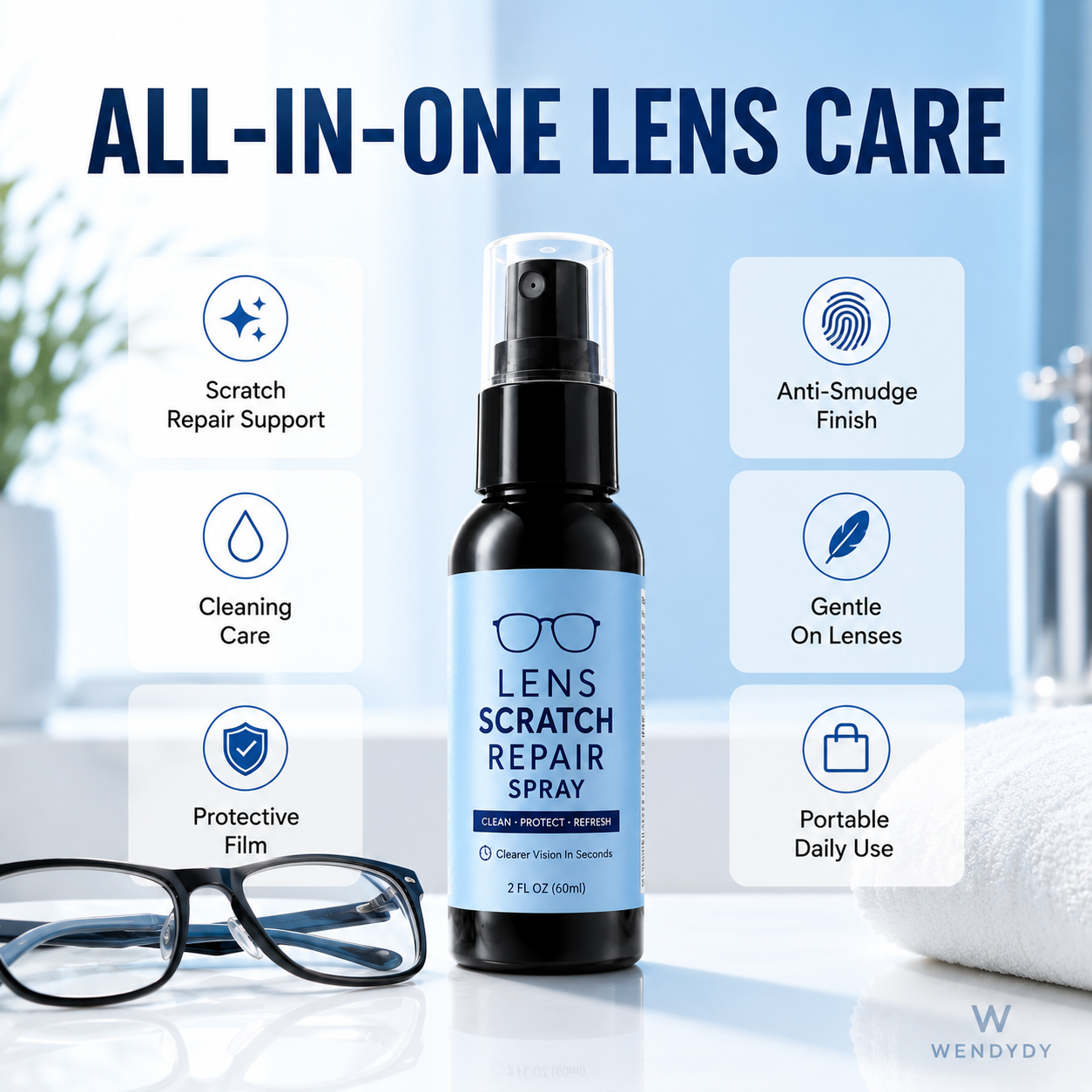 🔧 50% DE DESCONTO – Spray para Reparo de Arranhões em Lentes | Remove riscos, restaura a clareza & fácil aplicação