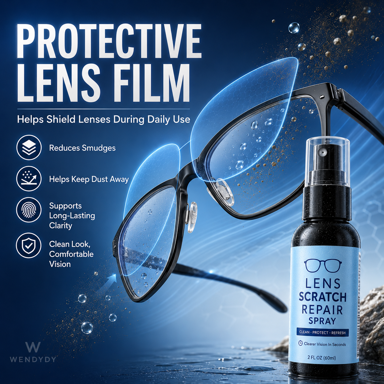 🔧 50% DE DESCONTO – Spray para Reparo de Arranhões em Lentes | Remove riscos, restaura a clareza & fácil aplicação