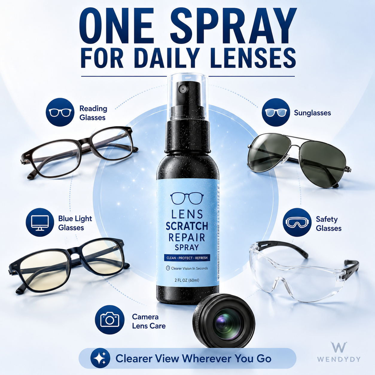 🔧 50% DE DESCONTO – Spray para Reparo de Arranhões em Lentes | Remove riscos, restaura a clareza & fácil aplicação