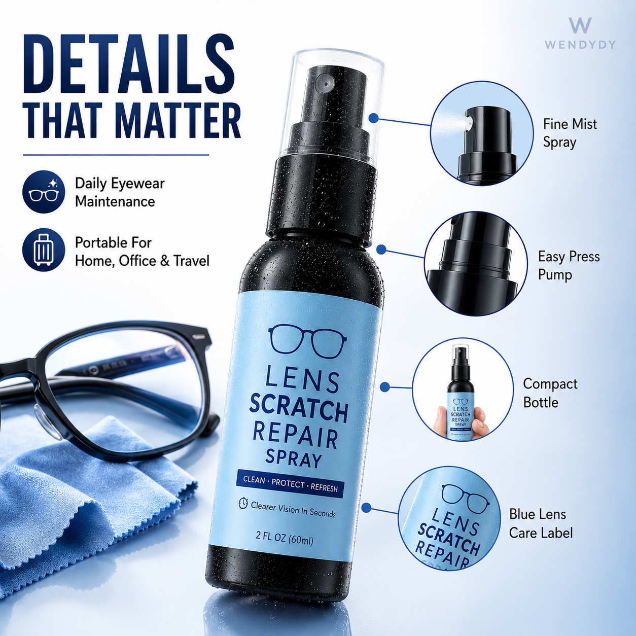 🔧 50% DE DESCONTO – Spray para Reparo de Arranhões em Lentes | Remove riscos, restaura a clareza & fácil aplicação
