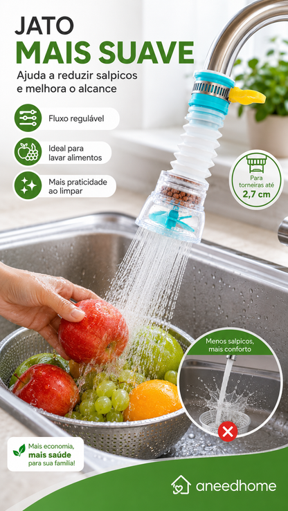 🚰 50% DE DESCONTO – Filtro Anti-Salpicos para Torneira | Reduz respingos, fácil instalação & água mais limpa