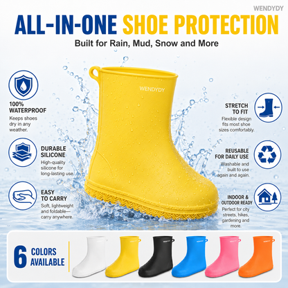 🦺 50% DE DESCONTO – Capa de Sapatos Impermeável e Resistente | Grossa, durável & proteção total