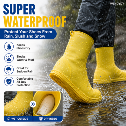 🦺 50% DE DESCONTO – Capa de Sapatos Impermeável e Resistente | Grossa, durável & proteção total