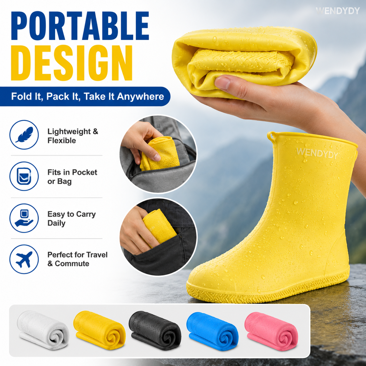 🦺 50% DE DESCONTO – Capa de Sapatos Impermeável e Resistente | Grossa, durável & proteção total