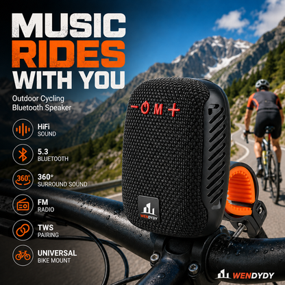 🚲 50% DE DESCONTO – Coluna Bluetooth Impermeável para Bicicleta | IPX5, TWS, som potente & fácil montagem 🎵🔊