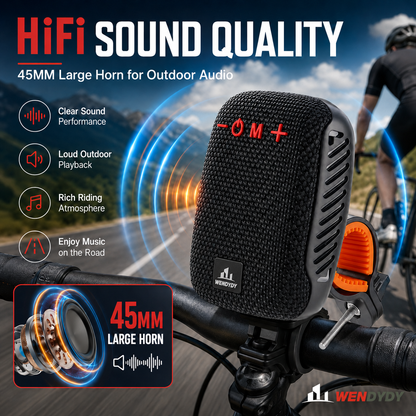🚲 50% DE DESCONTO – Coluna Bluetooth Impermeável para Bicicleta | IPX5, TWS, som potente & fácil montagem 🎵🔊