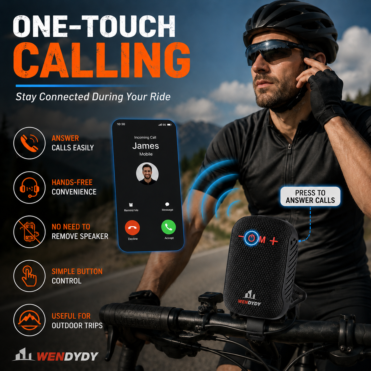 🚲 50% DE DESCONTO – Coluna Bluetooth Impermeável para Bicicleta | IPX5, TWS, som potente & fácil montagem 🎵🔊