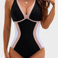 🔥HEISSER VERKAUF 50 % RABATT👙Farbblock-Einteiliger Badeanzug mit Bauchweg-Effekt