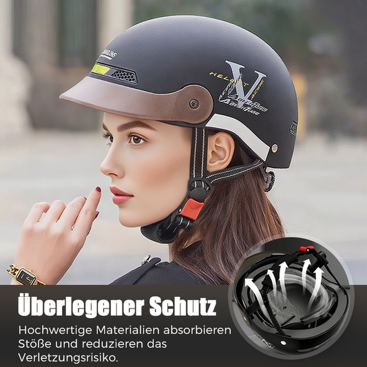 🛡️Atmungsaktiver, leichter und stoßfester Motorradhelm