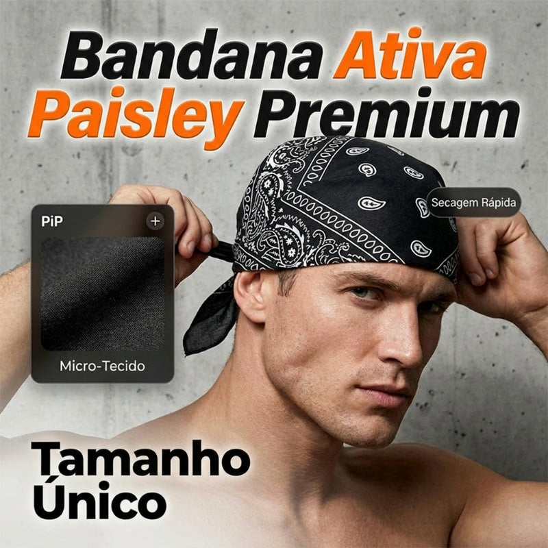 Bandana clássica para motociclista e desporto | Leve, respirável e absorvente de suor
